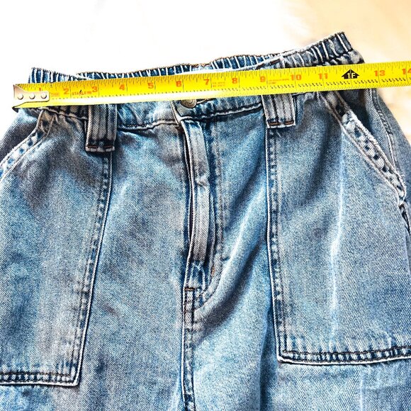 GARAGE High Waisted Wide Leg Cargo Jeans - Picture 10 of 15
